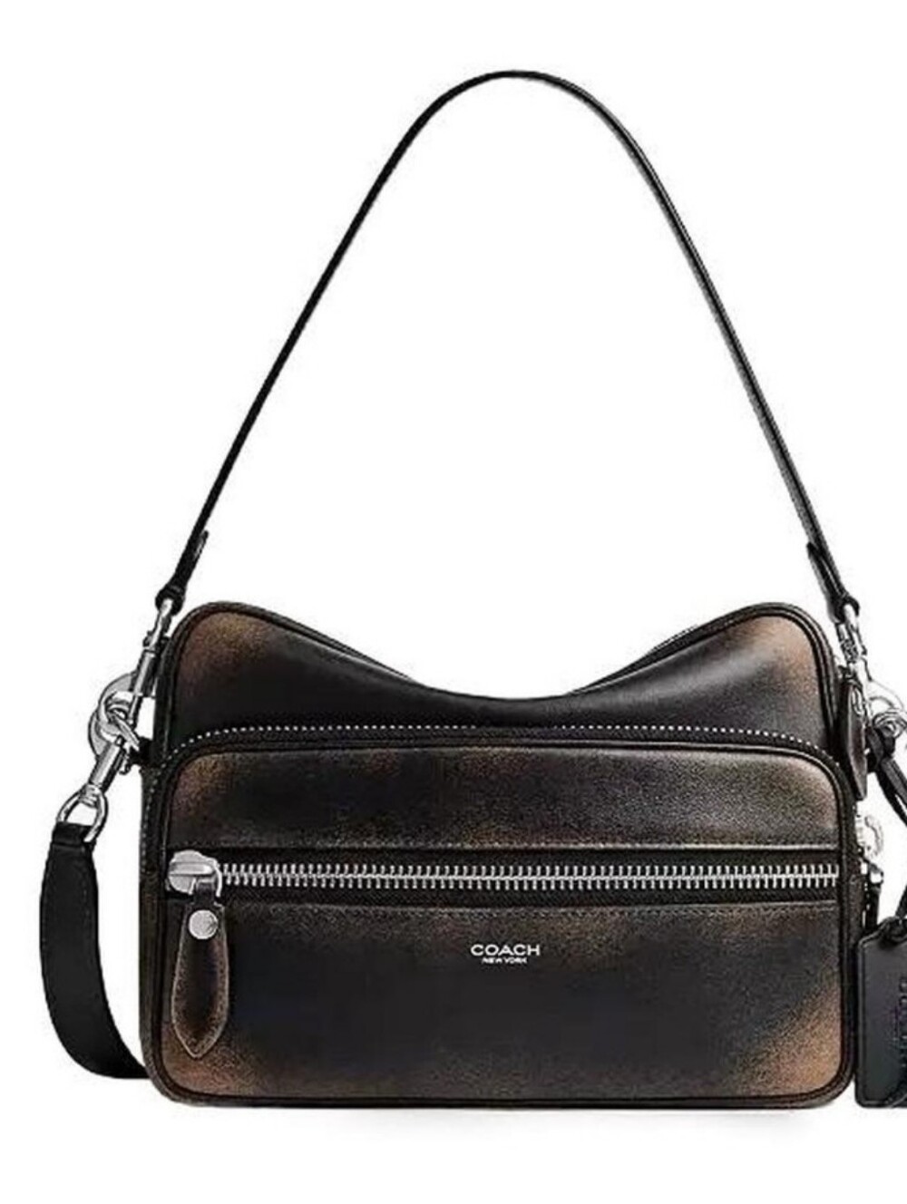Dakota Black with Brown, Coach Shoulder Bag